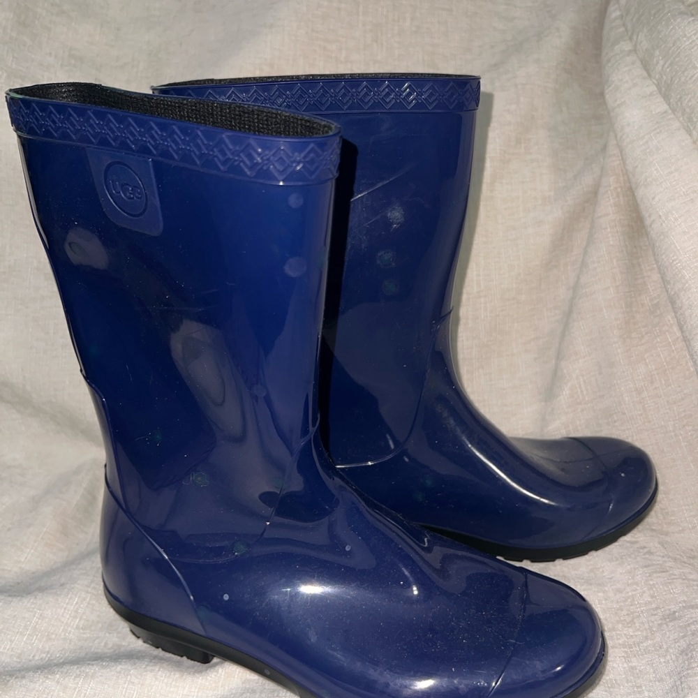 NWOT - UGG Women's Royal Blue Rain Boots